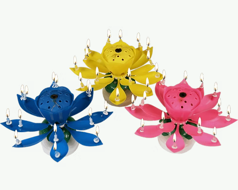 Surprise Color Happy Birthday Candle (3-Pack)