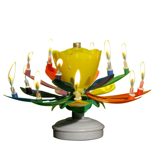 Rainbow Happy Birthday Candle (3-Pack)